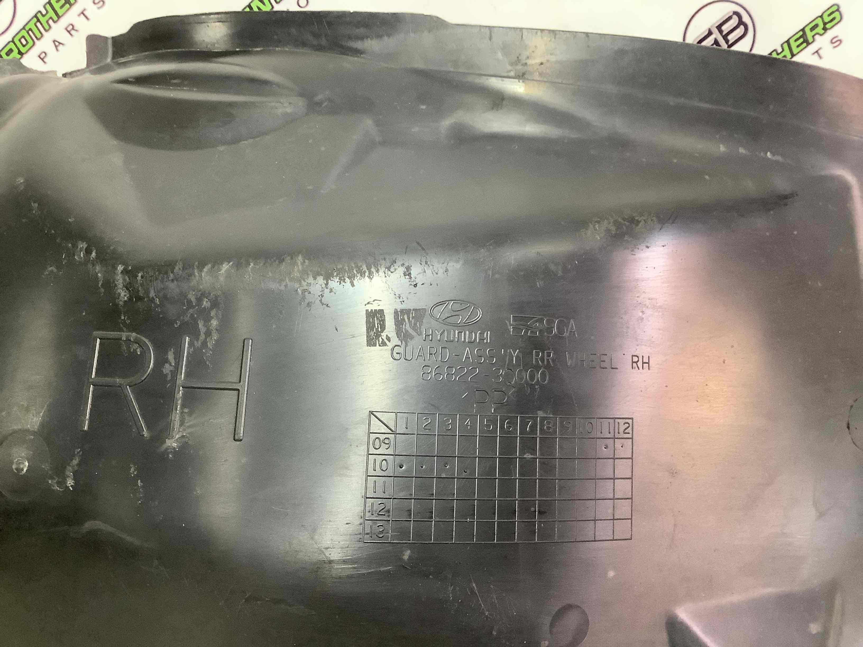 Защита арок задний правый подкрылок