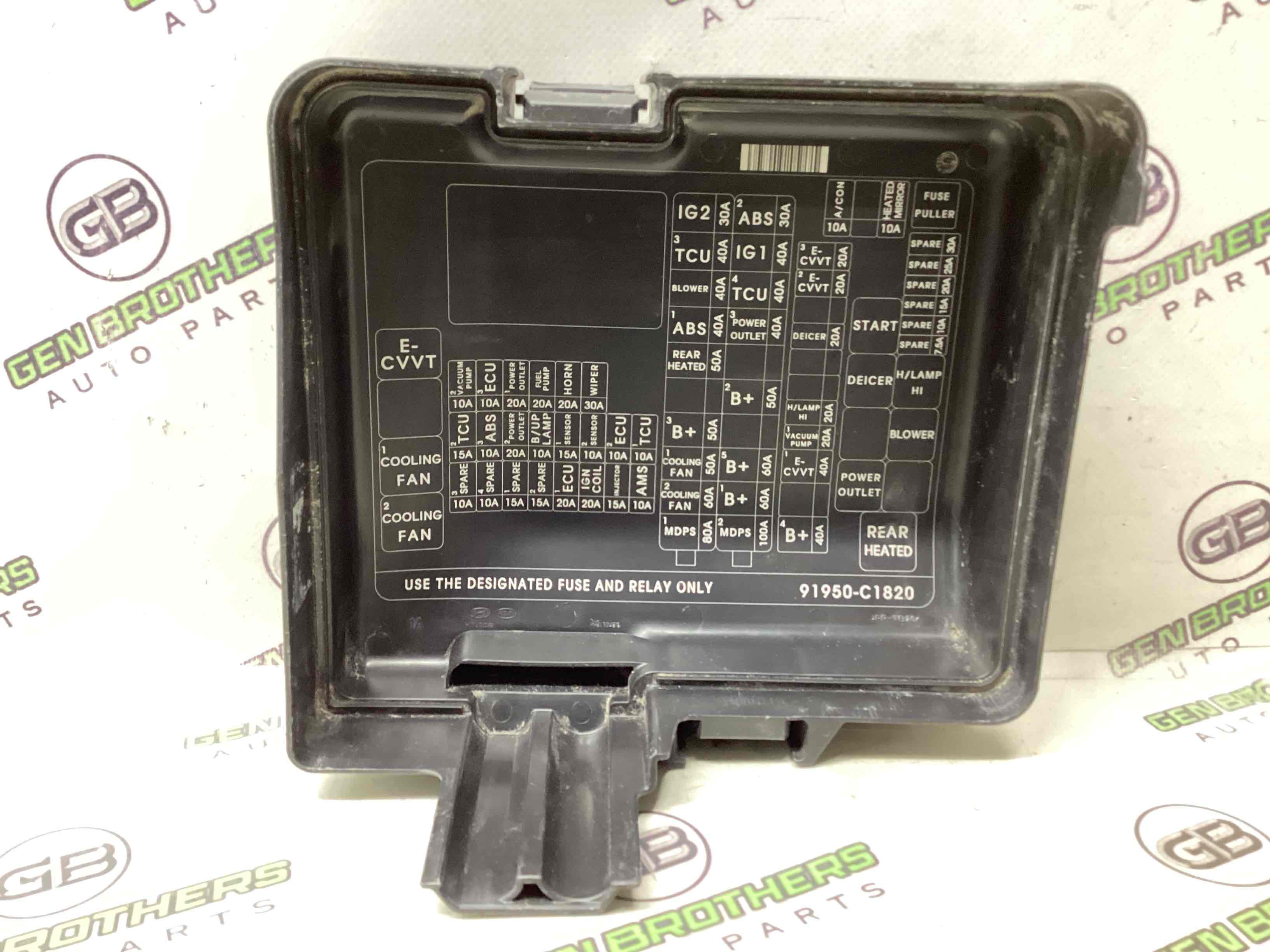 Кришка корпус блоку запобіжників