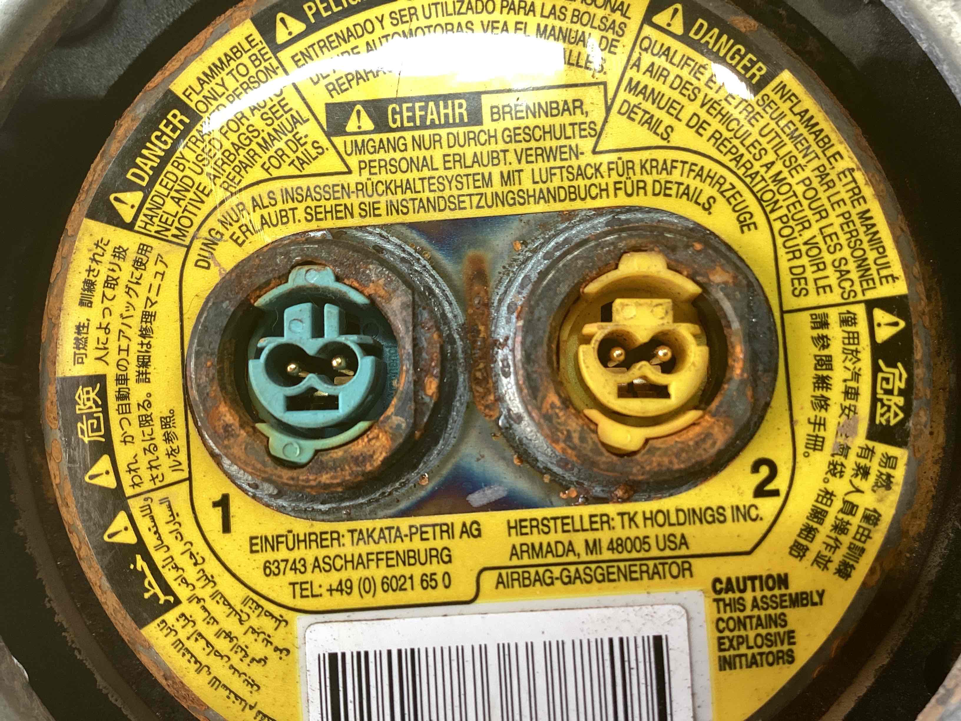 Подушка безпеки водія кермо