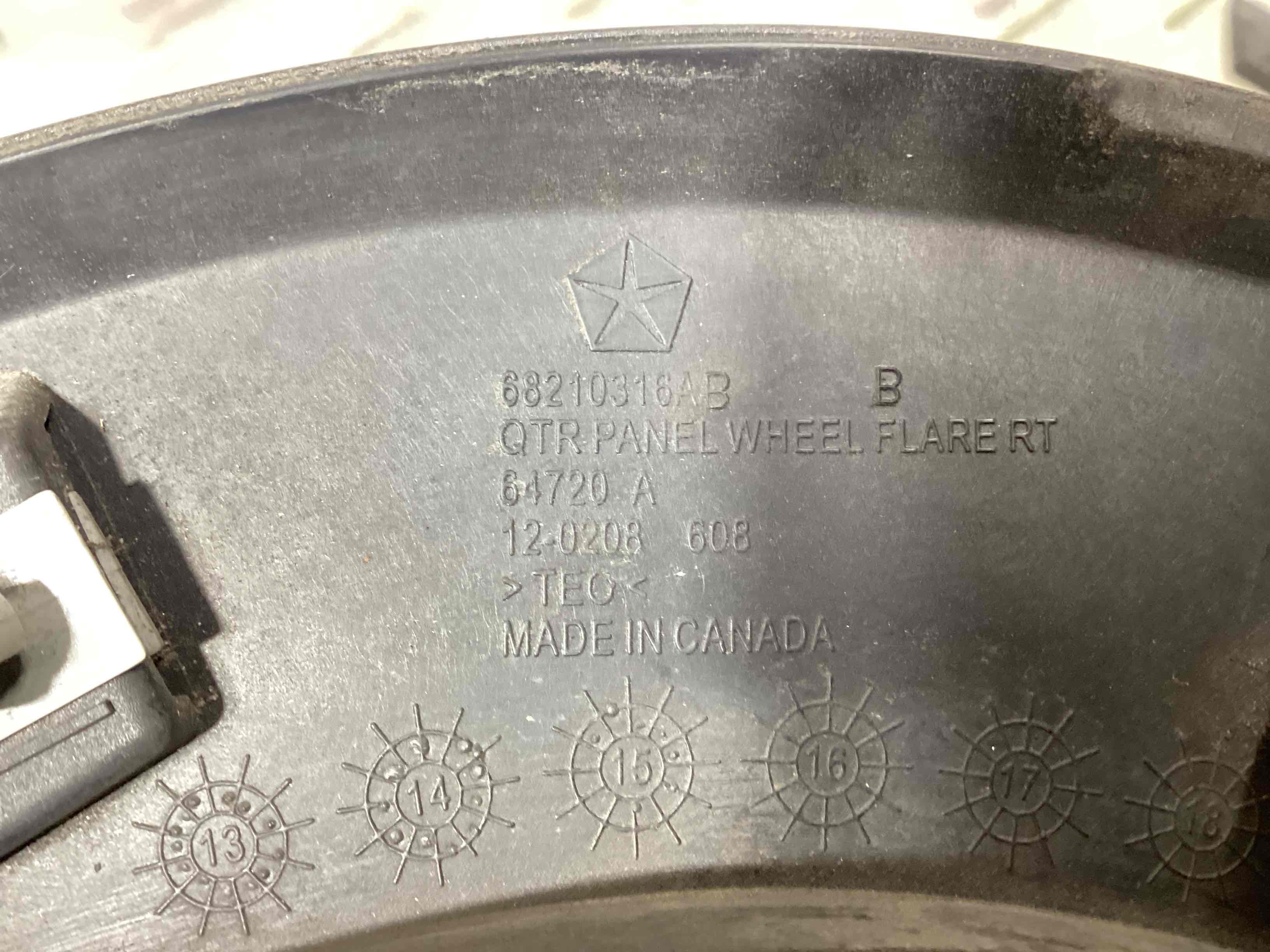 Молдинг крила, грати та зябра крила