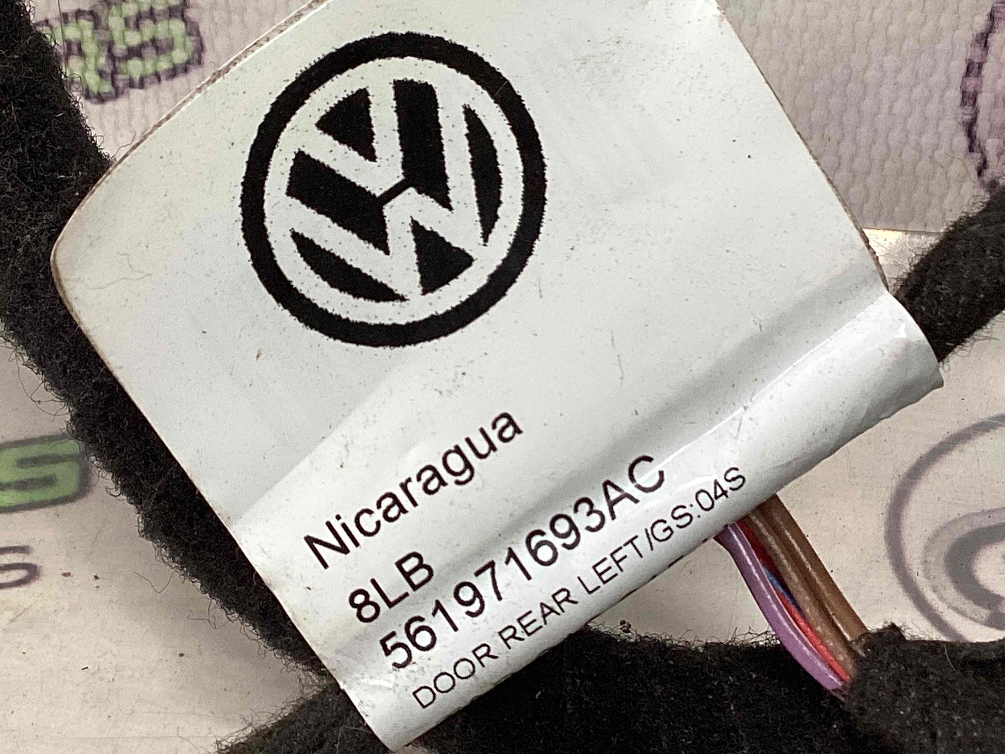 Електропроводка дверей, кришки багажника коса